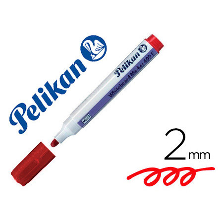 Rotulador pelikan pizarra blanca whiteboard marker 409 rojo