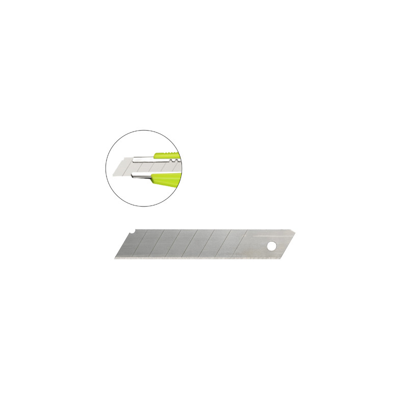 Repuesto cuter q-connect ancho para modelos kf17106/kf14387 cuchilla ceramica 18 mm blister 5 unidades