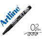 Rotulador artline calibrado micrometrico negro comic pen ek-282 punta poliacetal 0,2 mm resistente al agua