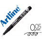 Rotulador artline calibrado micrometrico negro comic pen ek-2805 punta poliacetal 0,05 mm resistente al agua