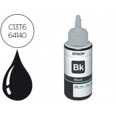 Tinta epson t6641 et2500/2550/ /14000/l475/565/575/4500 negro botella 70 ml 4.000 pag