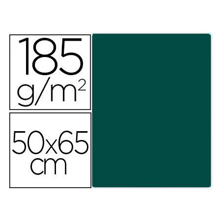 Cartulina guarro verde safari 50x65 cm 185 gr
