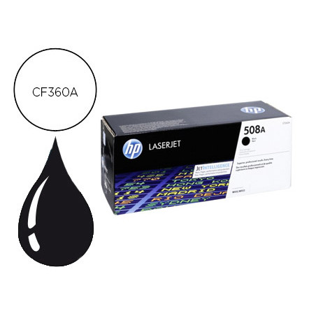 Toner hp 508a laserjet enterprise m552/553/577 negro 6.000 pag
