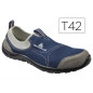 Zapatos de seguridad deltaplus de poliester y algodon con plantilla y puntera - color azul marino talla 42
