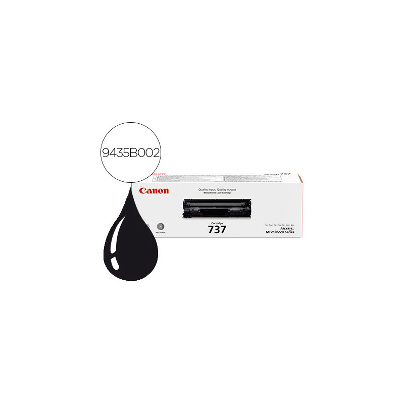 Toner canon 737 negro lbp151dw / mf 211 / mf212w / mf216n / mf217w color 2400 pag