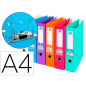 Archivador de palanca liderpapel a4 documenta forrado pvc con rado lomo 75 mm colores surtidos trending