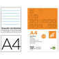 Recambio liderpapel a4 100 hojas 100gr rayado horizontal con margen 4 taladros