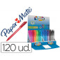 Boligrafo paper mate inkjoy 100 retractil mini punta media expositor de 120 unidades