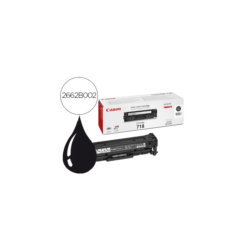 Toner canon 718 negro lbp-7200c 3400 paginas