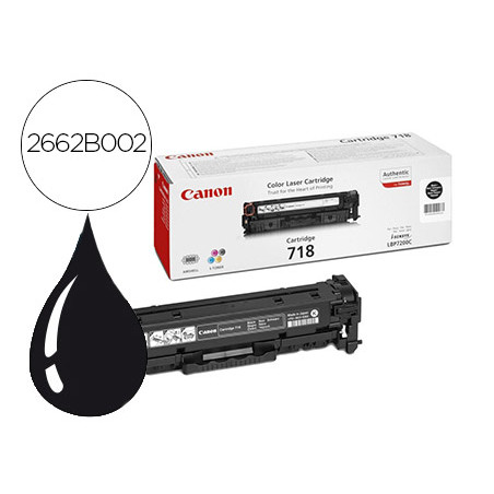 Toner canon 718 negro lbp-7200c 3400 paginas