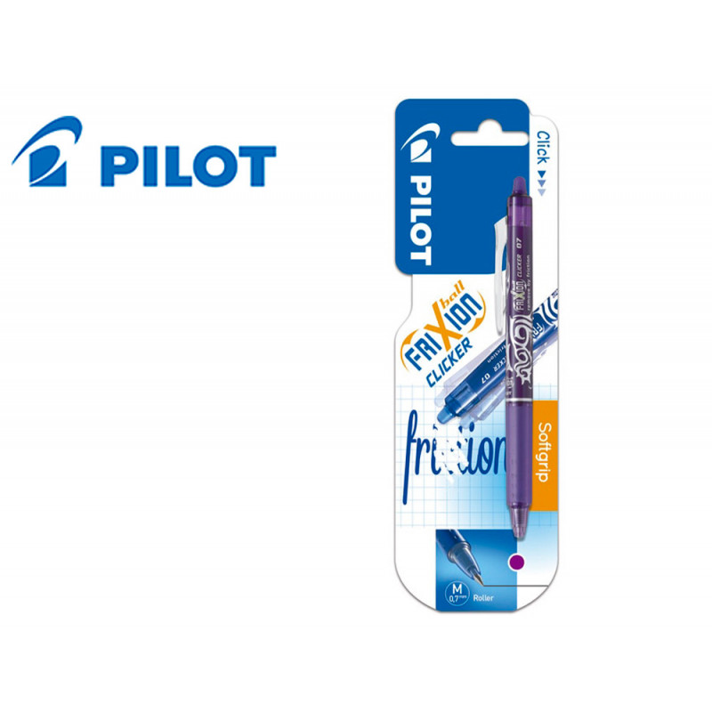 Boligrafo pilot frixion clicker borrable 0,7 mm color violeta