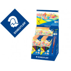Lapices de colores staedtler noris colour 185 expositor de 20 cajas de 12 colores y 5 cajas de 24 colores