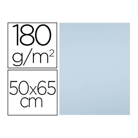 Cartulina liderpapel 50x65 cm 180g/m2 azul paquete de 25