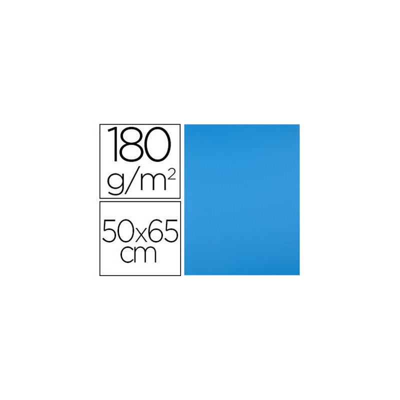 Cartulina liderpapel 50x65 cm 180g/m2 azul turquesa paquete de 25 Cartulina liderpapel 50x65 cm 180g/m2 azul turquesa paquete de 25