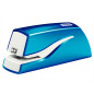 Grapadora petrus electrica e-310 wow azul metalizado capacidad 12 hojas usa grapa nº 10
