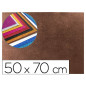 Goma eva con purpurina biodegradable liderpapel 50x70cm 60g/m2 espesor 2 mm marron