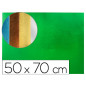 Goma eva liderpapel 50x70 cm espesor 2 mm metalizada verde