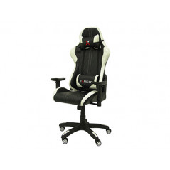 Silla q-connect gaming chair giratoria similpiel regulable en altura negra 1200+80x670x670 mm