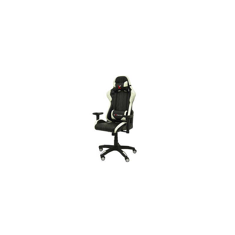Silla pyc gaming chair giratoria similpiel regulable en altura negra 1200+80x670x670 mm