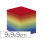 Taco papel quo vadis encolado colores arco iris 680 hojas 100% reciclado 90 g/m2 90x90x90 mm