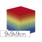 Taco papel quo vadis encolado colores arco iris 680 hojas 100% reciclado 90x90x90 mm 90 gr