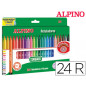 Rotulador alpino standard caja de 24 colores surtidos