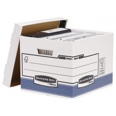 Cajon fellowes carton reciclado para almacenamiento de archivo capacidad 4 cajas de archivo tamaño din a4