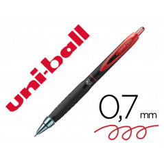 Boligrafo uni-ball roller umn-307 retractil 0,7 mm tinta gel rojo