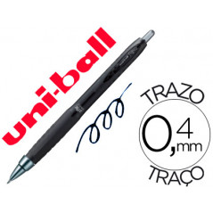 Boligrafo uni-ball roller umn-307 retractil 0,7 mm tinta gel negro