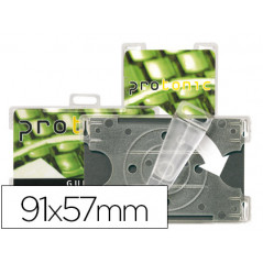 Identificador tarifold para tarjetas de seguridad 91x57 mm rotacion vertical u horizontal pack de 10