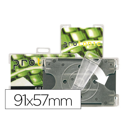 Identificador tarifold para tarjetas de seguridad 91x57 mm rotacion vertical u horizontal pack de 10 unidades
