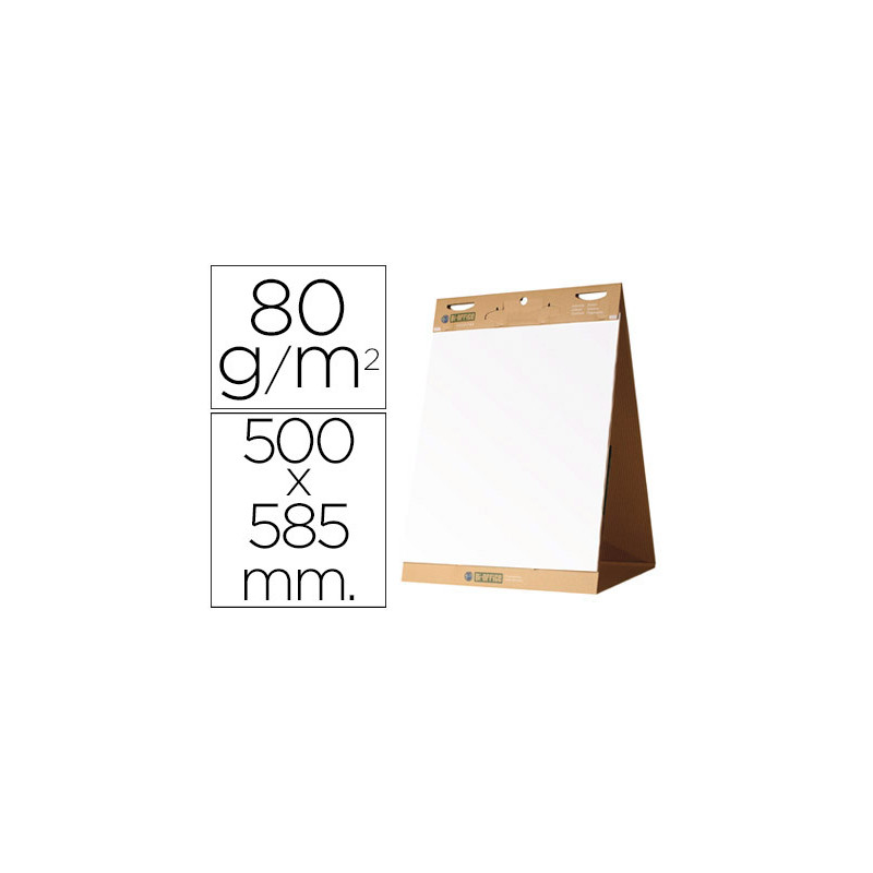 Bloc congreso bi-office liso autoadhesivo sobremesa 500x585 mm papel de 80g/m2