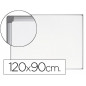Pizarra blanca bi-office earth-it magnetica de acero vitrificado marco de aluminio 120 x 90 cm con bandeja para