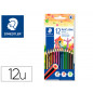 Lapices de colores staedtler upcycled wood ecologico 12 colores en caja de carton