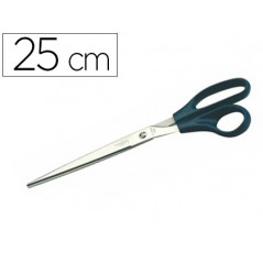 Tijera oficina faibo acero inoxidable 25 cm empuñadura ergonomica en blister