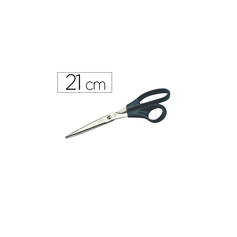 Tijera oficina faibo acero inoxidable 21 cm empuñadura ergonomica