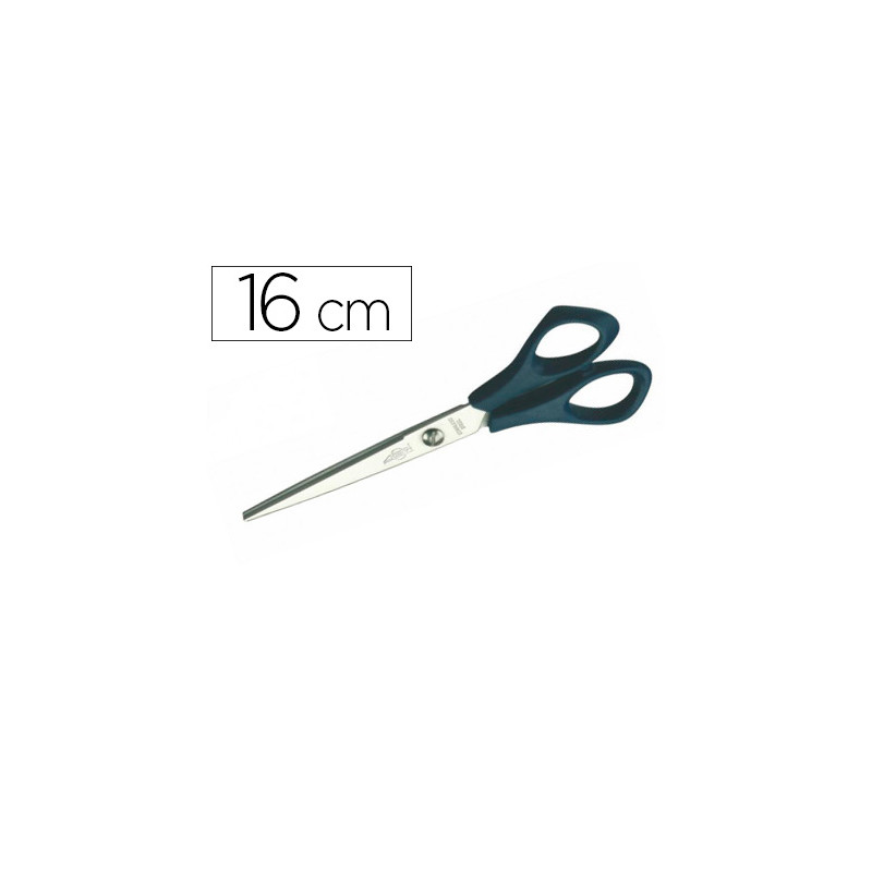 Tijera oficina faibo acero inoxidable 16 cm empuñadura ergonomica