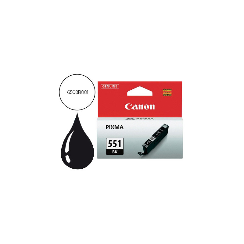 Ink-jet canon 551 pixma mg5450 / ip7250 / mg6350 negro 7 ml