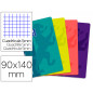 Libreta escolar oxford tapa flexible optik paper openflex 48 hojas 90x140 mm cuadro 5 mm colores surtidos