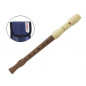 Flauta hohner alegra madera peral dos piezas con boquilla plastico marfil en funda azul