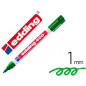 Rotulador edding marcador permanente 400 verde punta redonda 1 mm