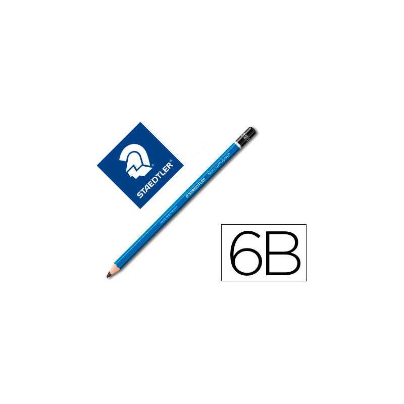 Lapices de grafito staedtler mars lumograph 100 6b unidad