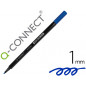Rotulador q-connect punta de fibra azul - punta redonda 1 mm