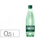 Agua mineral natural con gas fonter botella de 500 ml