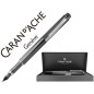 Pluma caran d 'ache rnx.316 pvd acero inox tratado con ceramica vaporizada negra plumin acero inox revestido