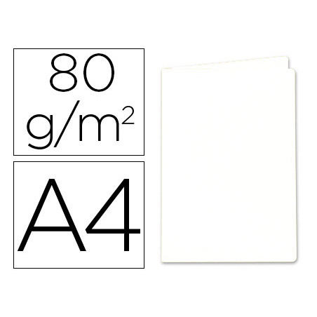 Subcarpeta papel exacompta din a4 blanca 80 gr