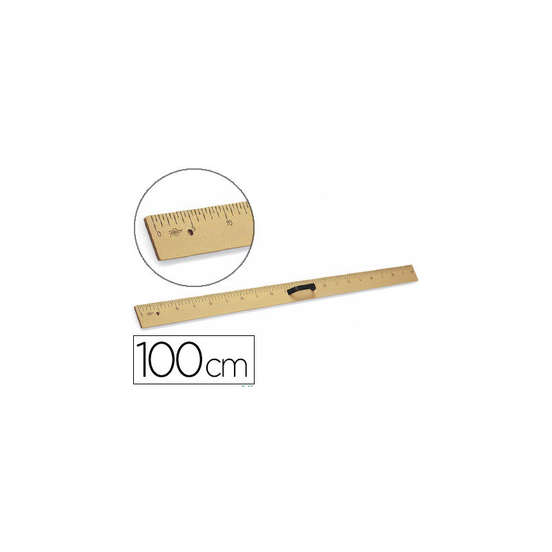 Regla para encerado faibo plastico imitacion madera 100 cm
