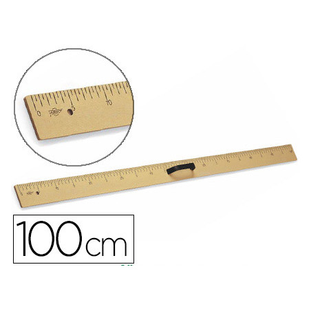 Regla para encerado faibo de plastico imitacion madera 100 cm