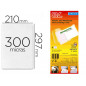 Bolsa de plastificar djois manual en frio 300 mc din a4 con dorso adhesivo pack 10 unidades