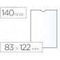Funda portadocumento esselte plastico transparente 140 micras tamaño 83x122 mm